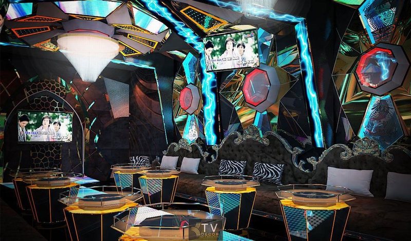 Thiết kế karaoke phong cách LED Lighting hiện đại – KTV Design đẳng cấp