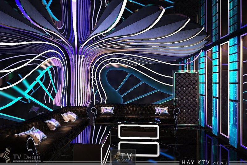 KTV DESIGN – Thiết kế karaoke phong cách hiện đại ánh sáng nghệ thuật