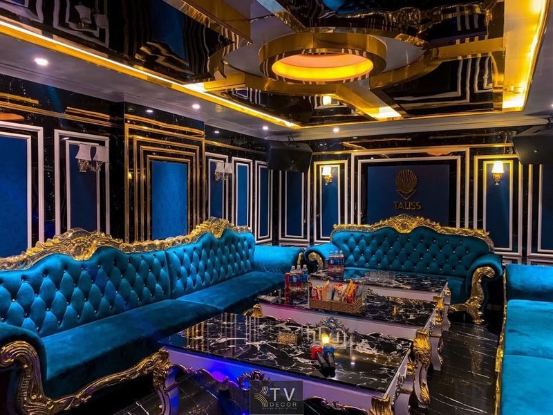 thiết kế karaoke hoàng gia, luxury ktv design, ktvroom, thi công karaoke bến tre, nội thất karaoke sang trọng, KTV Group