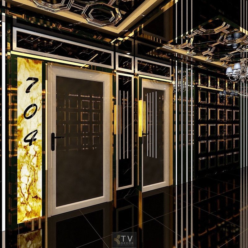 KTV Design – Thiết kế sảnh và hành lang karaoke hiện đại tại TP.HCM