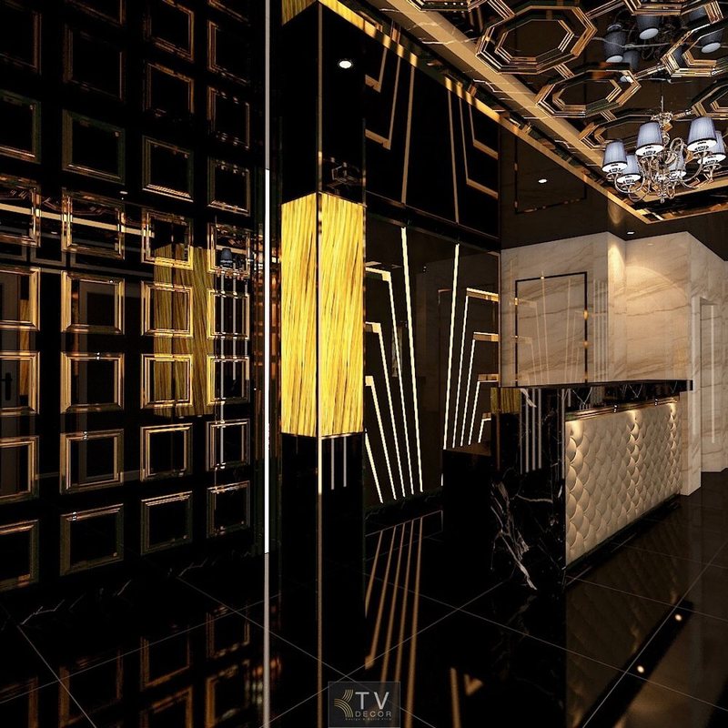 thiết kế sảnh karaoke, hành lang karaoke KTV Design, thi công karaoke TP.HCM, KTV GROUP