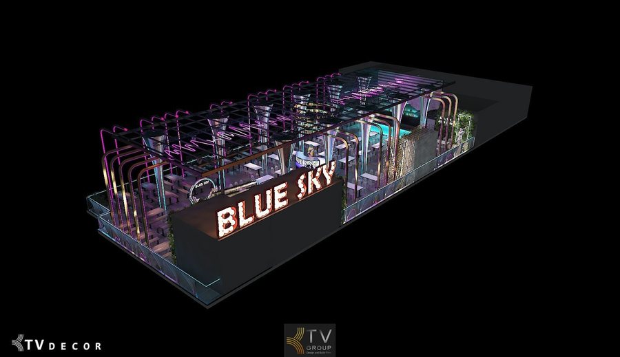 Thiết kế thi công Beer Garden không gian mở khung thép tại TPHCM với bố cục tổng thể khoa học, âm thanh ánh sáng hiện đại, tối ưu trải nghiệm giải trí và ẩm thực. 