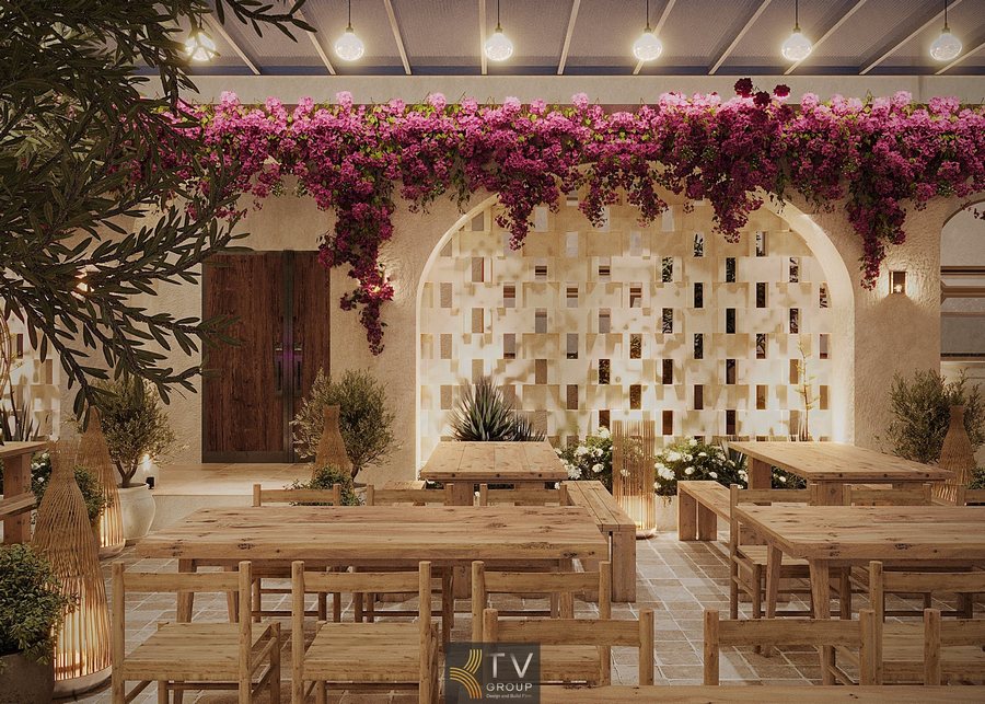 Beer Garden Trần Phú Nha Trang nổi bật với không gian vườn mở, hoa leo nghệ thuật, bàn gỗ mộc và ánh sáng ấm, mang lại trải nghiệm ẩm thực – giải trí thư giãn. 