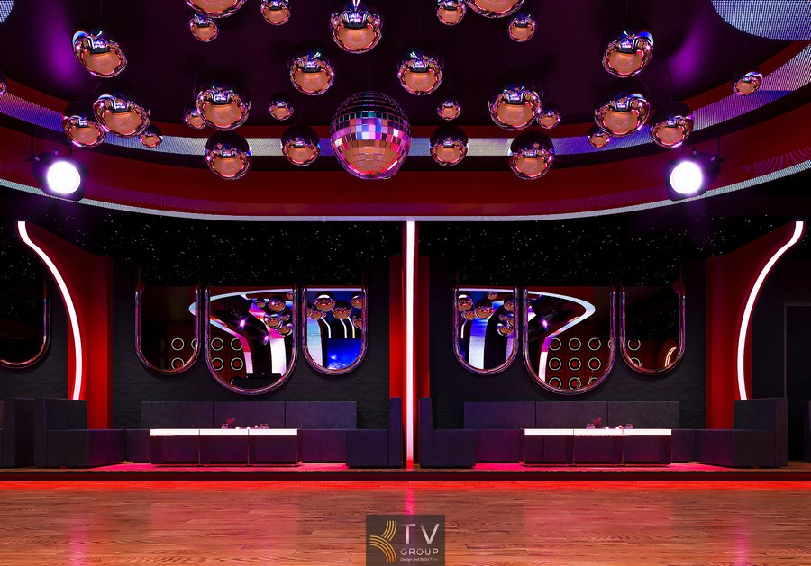 Khu vực sân khấu phòng trà cafe được trang bị thiết bị âm thanh ánh sáng tiêu chuẩn biểu diễn chuyên nghiệp