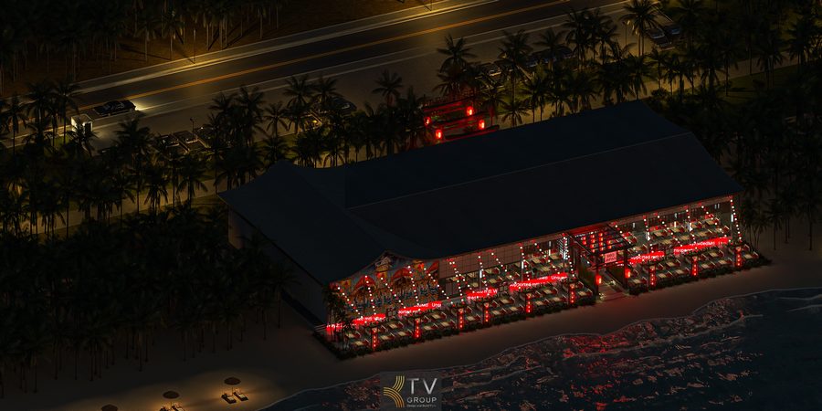 Phối cảnh trên cao nhà hàng Japan BBQ Garden ven biển về đêm với hệ mái lớn phong cách Nhật Thiết kế nhà hàng Japan BBQ Garden nhìn từ flycam, bố trí ven biển và hàng dừa bao quanh Tổng thể nhà hàng BBQ Nhật Bản ven biển với ánh sáng đỏ ấm nổi bật ban đêm Phối cảnh đêm Japan BBQ Garden với khuôn viên rộng và bãi đỗ xe quy hoạch gọn gàng Thiết kế nhà hàng BBQ Garden phong cách Nhật kết hợp cảnh quan biển và cây xanh Góc nhìn trên cao nhà hàng Japan BBQ Garden tạo điểm nhấn ánh sáng giữa không gian biển Nhà hàng BBQ Nhật Bản ven biển thiết kế mái lớn, tối ưu che phủ và thông gió Japan BBQ Garden nổi bật ban đêm với ánh sáng trang trí và không gian mở Thiết kế tổng thể nhà hàng BBQ Garden phù hợp mô hình ẩm thực nghỉ dưỡng ven biển Phối cảnh flycam nhà hàng Japan BBQ Garden với hệ đèn đỏ tạo nhận diện thương hiệu Nhà hàng BBQ Nhật ven biển bố trí giao thông và bãi xe khoa học Thiết kế Japan BBQ Garden kết hợp kiến trúc Nhật và thiên nhiên biển Không gian nhà hàng BBQ Garden ban đêm nhìn từ trên cao đầy ấn tượng Tổng thể nhà hàng Japan BBQ Garden tạo cảm giác ấm cúng giữa không gian biển đêm Thiết kế thi công nhà hàng BBQ Nhật Bản ven biển theo concept garden hiện đại