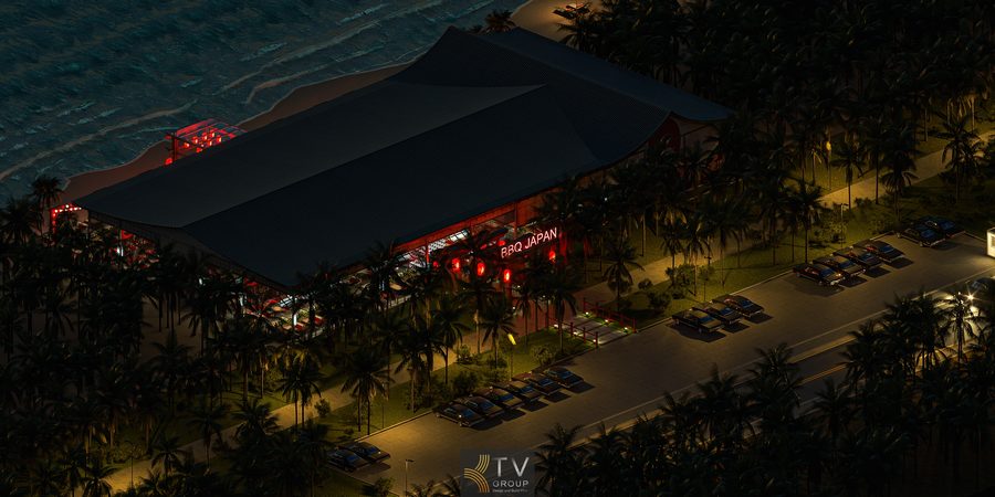 thiết kế nhà hàng nhật bbq, japan garden bbq, thiết kế nhà hàng phong cách nhật, thiết kế mặt tiền nhà hàng nhật, nhà hàng bbq nhật bản 