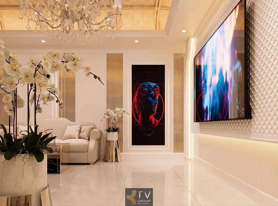 Phòng VIP nhà hàng đẳng cấp với bố cục hài hòa và trang trí hoa tinh xảo 444