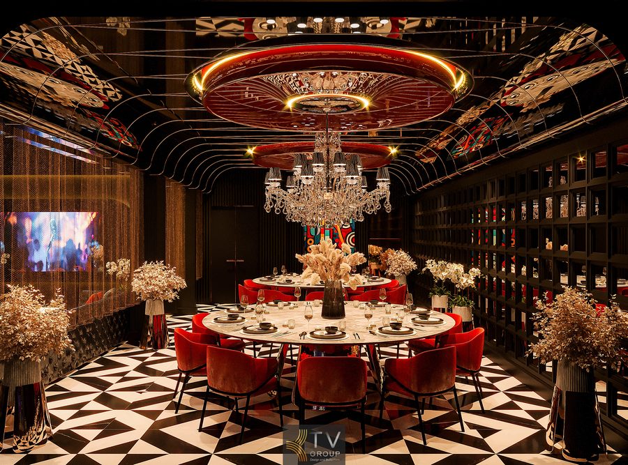 Thiết kế phòng VIP nhà hàng phong cách Luxury Crystal sang trọng