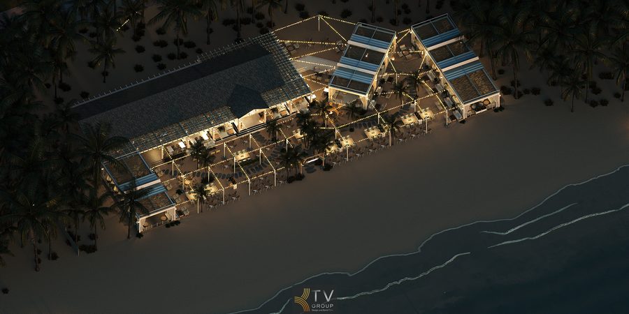 thiết kế nhà hàng view biển, beach restaurant club, thiết kế beach club, nhà hàng ven biển, thiết kế nhà hàng nghỉ dưỡng 