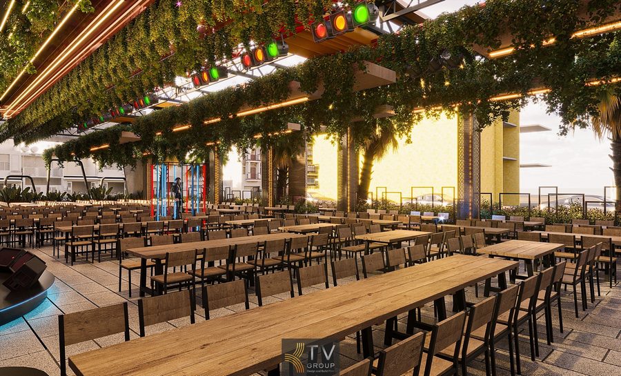 Thiết kế Beer Garden quy mô lớn theo chuẩn kinh doanh 2025–2026 tại TPHCM