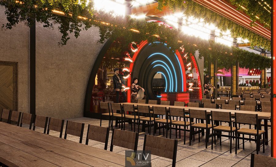 Thiết kế Beer Garden TPHCM tối ưu ánh sáng và vật liệu cho mô hình kinh doanh đêm 1