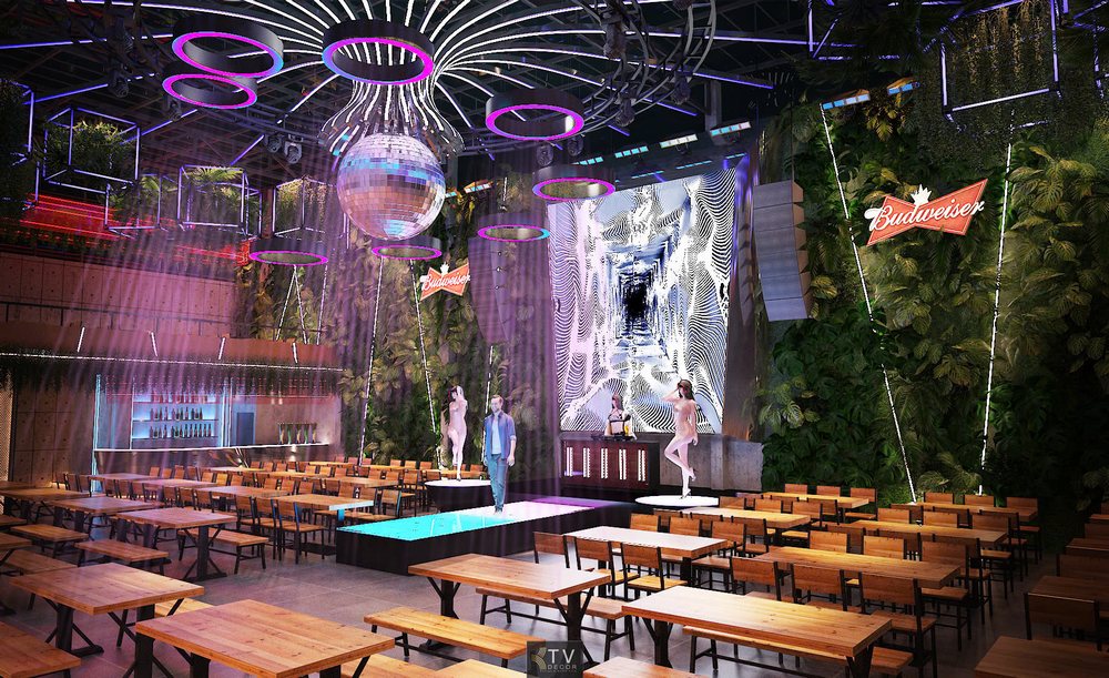 Thiết Kế Thi Công Nhà Hàng Beer Food Garden - Phong Cách Hiện Đại, Sân Khấu Ánh Sáng | KTV Decor