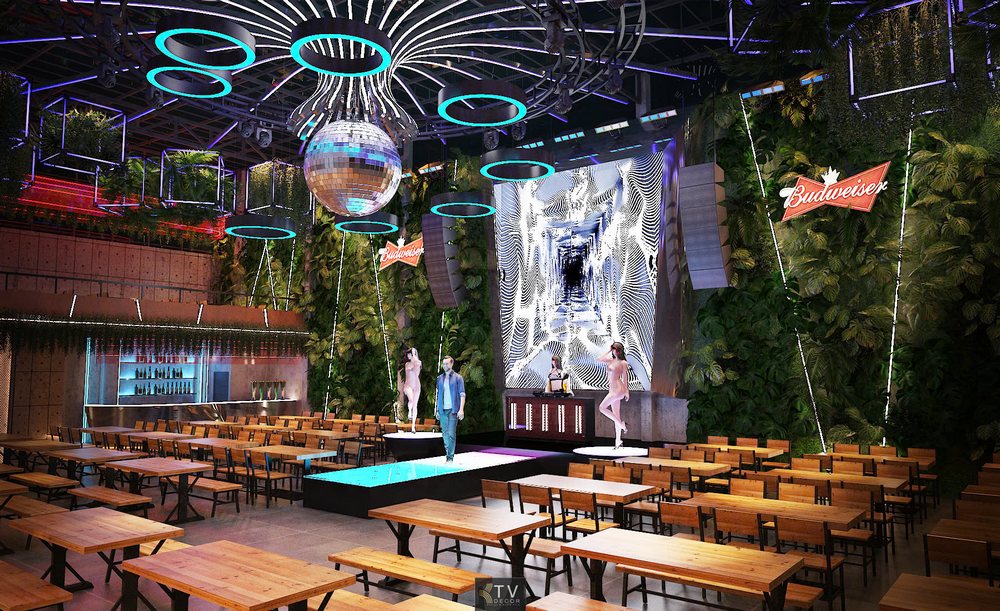 Thiết Kế Không Gian Sân Khấu Trung Tâm Nhà Hàng Beer Food Garden | KTV Decor