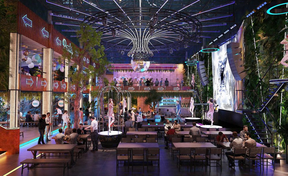 Thiết kế Beer Food Garden cho nhóm khách đông và khách gia đình Mẫu tiểu cảnh xanh trong không gian nhà hàng sân vườn Beer Garden