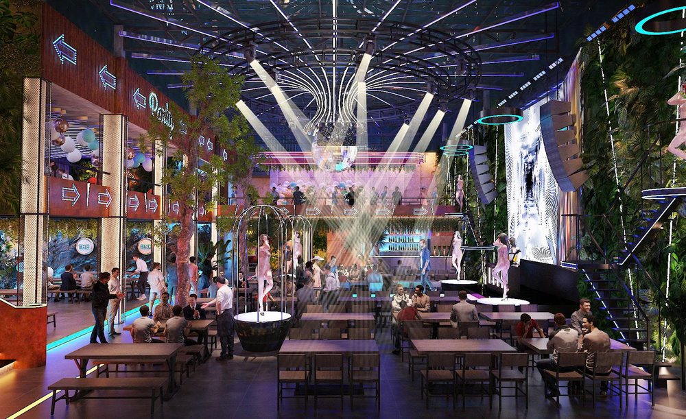 Không gian nhà hàng Beer Food Garden ngoài trời kết hợp cây xanh
