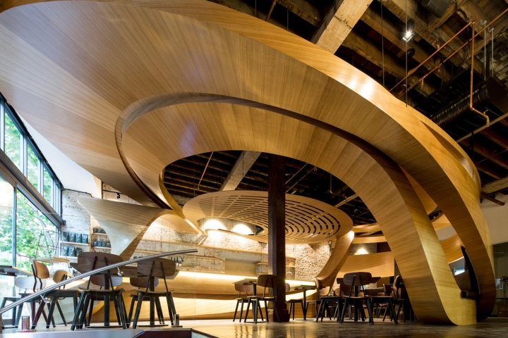 thiết kế nội thất đồ gỗ nhà hàng bar 7