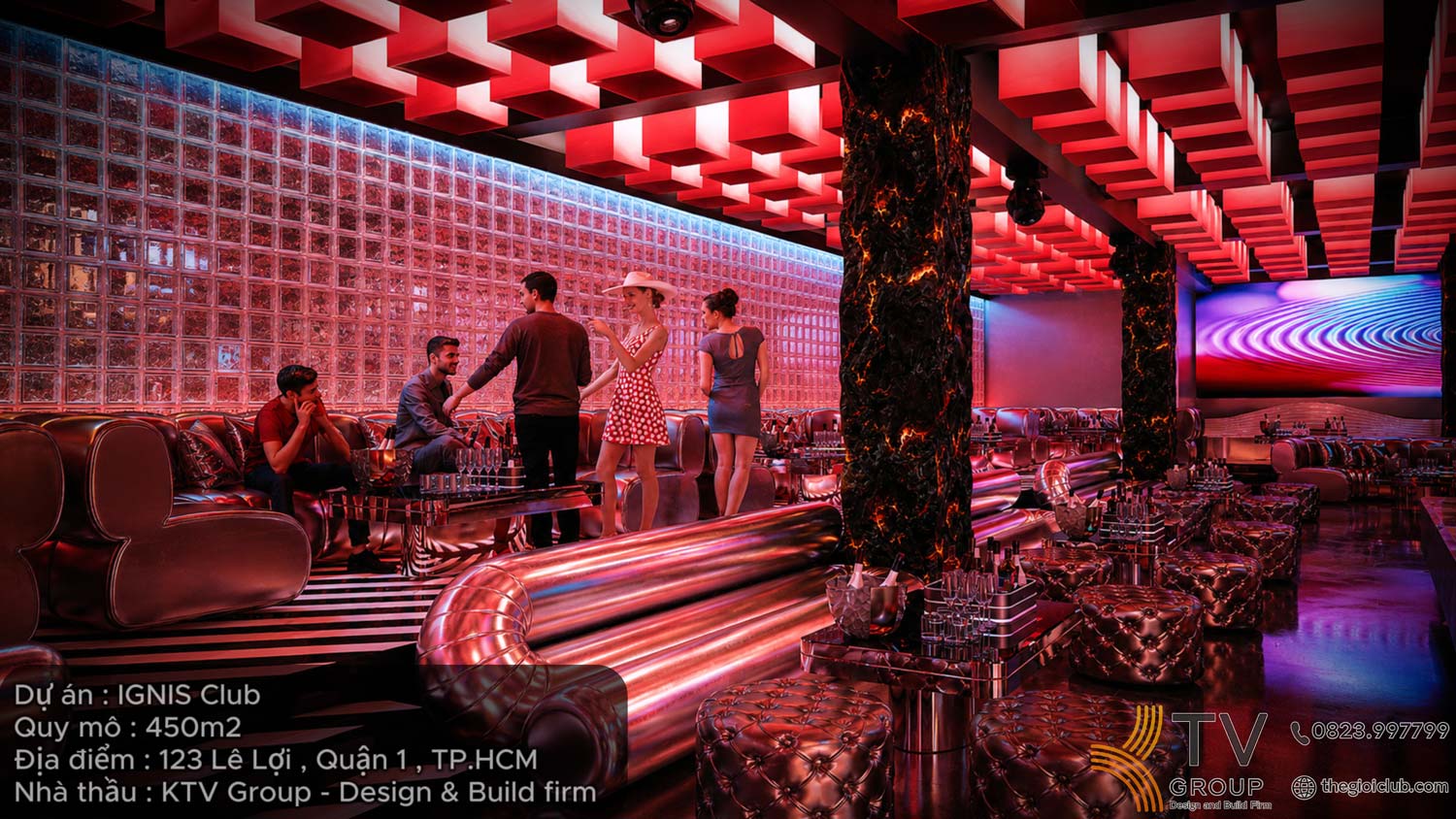 Thiết kế thi công Bar Club tại TPHCM