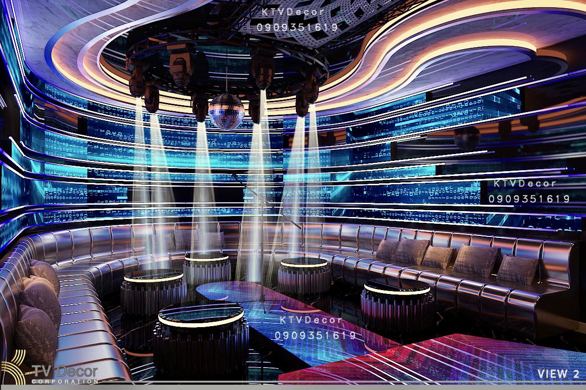 Báo giá thiết kế thi công bar club , karaoke tại Bình Dương