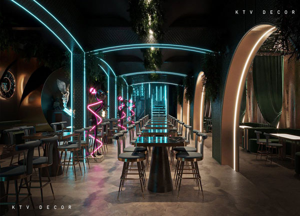 Thiết kế nhà hàng đẹp mô hình NightLife DJ