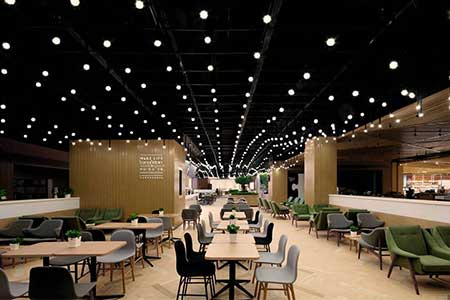 Thiết kế nội thất Coffee Shop lung linh với hiệu ứng đèn