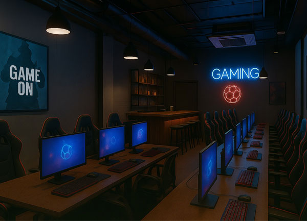 Báo giá thiết kế thi công quán Cafe Gaming , set up cafe