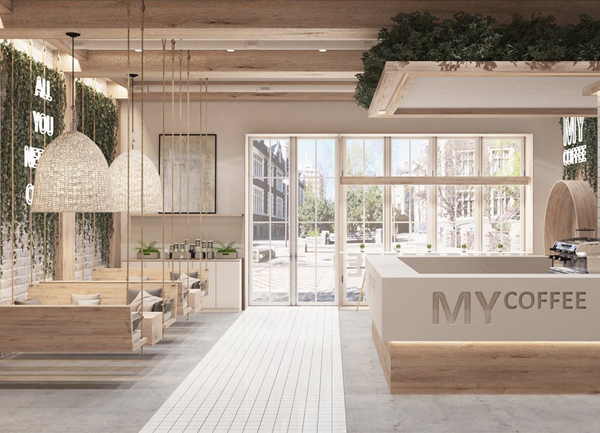 Thiết kế nội thất quán cafe độc đáo Tối giản tinh tế ấn tượng