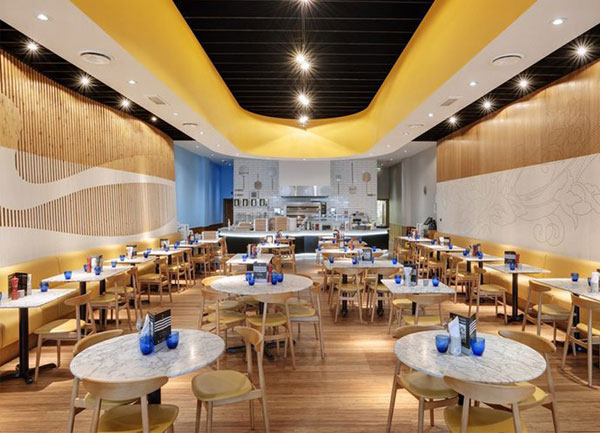 Tham Khảo 1 Mẫu Thiết Kế Nội Thất Nhà Hàng Bánh Pizza Express