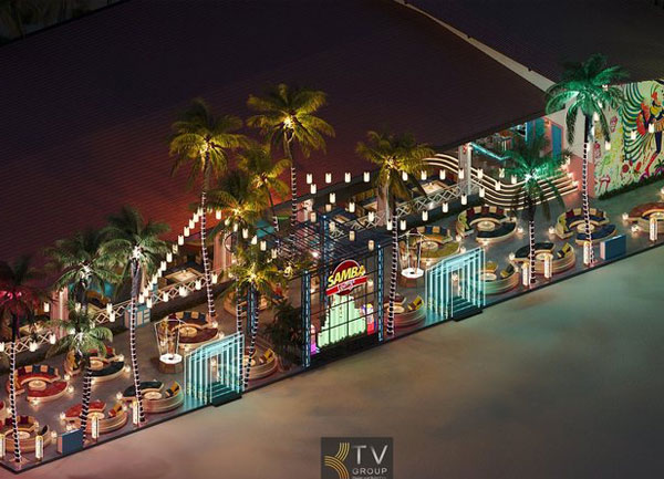 Thiết kế thi công mô hình Beach Club Bar Lounge View biển