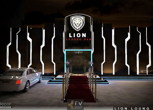 Thiết kế mặt tiền quảng cáo Lounge Bar