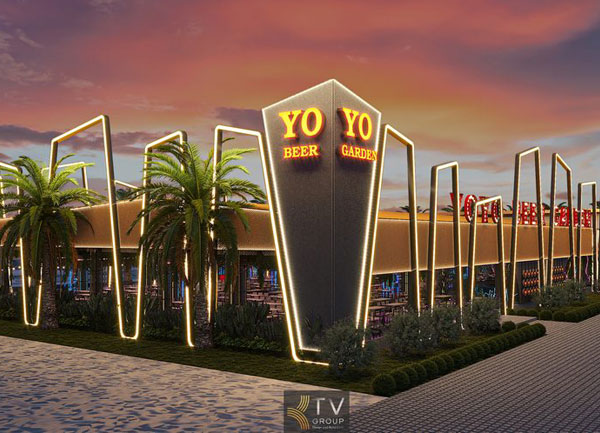 Thiết Kế Beer Garden Phong Cách Neon Light – Nổi Bật Đêm Phố Biển