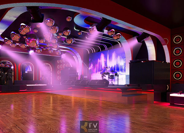 Thiết kế thi công cafe phòng trà hát hát cho nhau nghe khiêu vũ