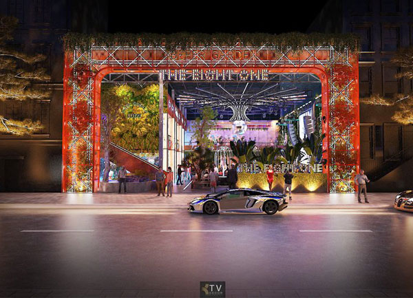 Thiết kế thi công Beer Garden TP.HCM – Mặt tiền mở ấn tượng