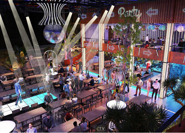 Thiết kế thi công Beer Garden TP.HCM – Không gian hai tầng