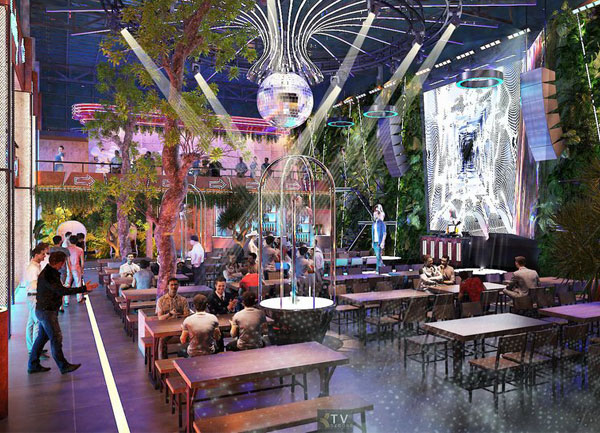 Thiết Kế Beer Garden Trung Tâm Sân Khấu | Không Gian Xanh