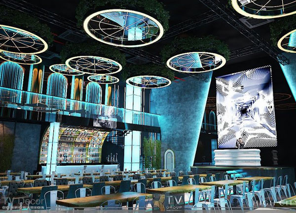 Thiết Kế Beer Food Garden Buôn Ma Thuột | Không Gian 2 Tầng Hiện Đại