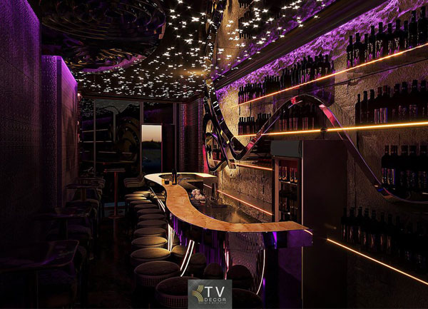 Thiết kế thi công Lounge Bar Mini 100m² tại TPHCM