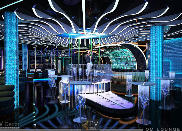 Thiết Kế Lounge Bar Tại Vũng Tàu 1000m2 Không Gian DJ Trung Tâm
