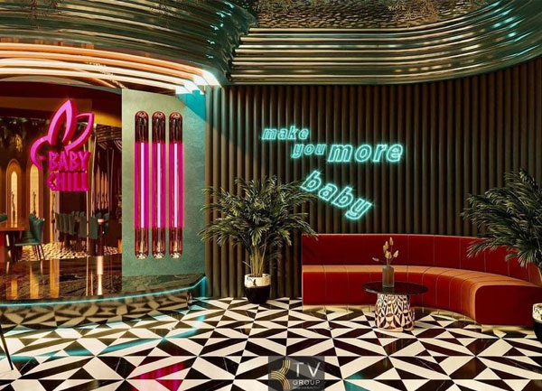 Thiết Kế Thi Công Nhà Hàng Lounge Beer Food TPHCM Tiếp Tân Ghế Chờ