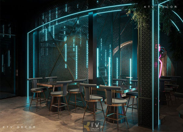 Thiết Kế Nhà Hàng phong cách Lounge Beer Food tại Quận 1 TPHCM