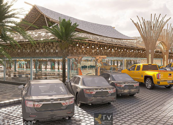 Thiết Kế Beer Garden Hải Cảng Seafood – Beer NovaWorld Phan Thiết | Phong Cách Tropical