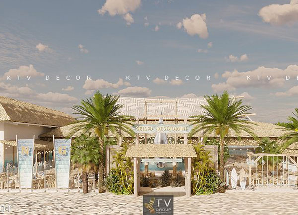 Thiết Kế Beer Garden Hải Cảng Seafood – Beer NovaWorld Phan Thiết | Không Gian Ven Biển