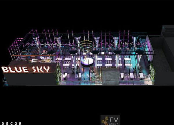 Thiết kế thi công nhà hàng Beer Garden không gian mở khung thép TPHCM