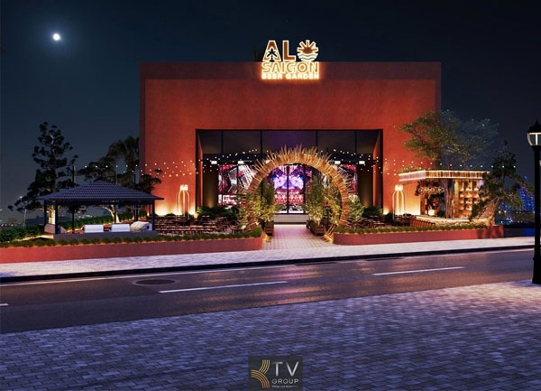 Thiết kế thi công nhà hàng Alo Beer Food Garden Phú Quốc Kiên Giang