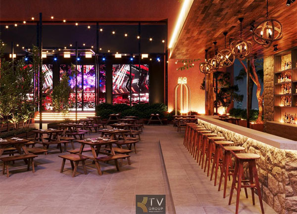 Thiết kế thi công nhà hàng Alo Beer Food Garden Phú Quốc Kiên Giang Không gian Beer Garden Bar