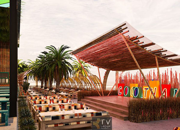 Thiết Kế Nhà Hàng Coco Garden Phong Cách Thái  Góc sân khấu