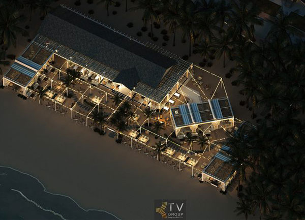 Thiết kế nhà hàng view biển Beach Restaurant Club Góc thiết kế tổng
