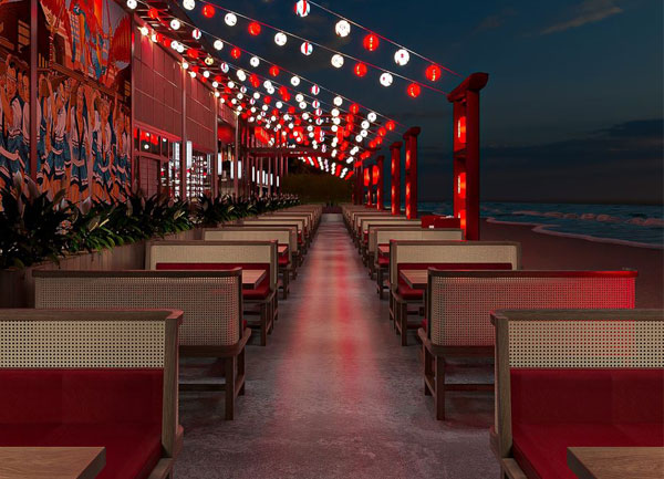 Thiết Kế Nhà Hàng Nhật BBQ Japan Garden | Đèn Lồng Ngoài Trời