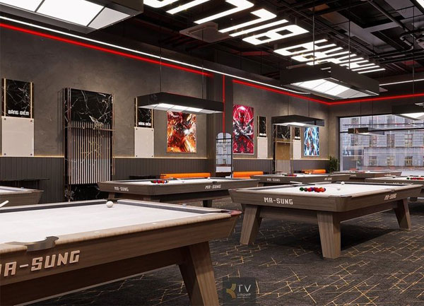 Thiết kế thi công bida billiard hiện đại tại Bình Thạnh | NARRA BILLIARDS