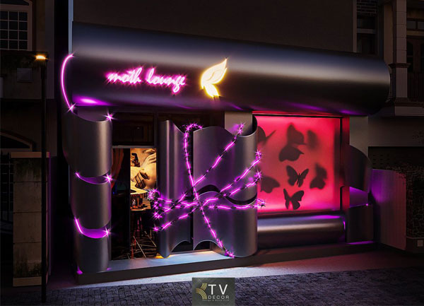 Dự án thiết kế quán Lounge Nightlife hiện đại décor nghệ thuật