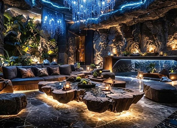 Thiết kế karaoke KTV phong cách đá tự nhiên Luxury tại TPHCM